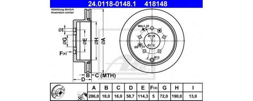 Диск тормозной задний (LE44-26-251A н/з) MAZDA - Японія