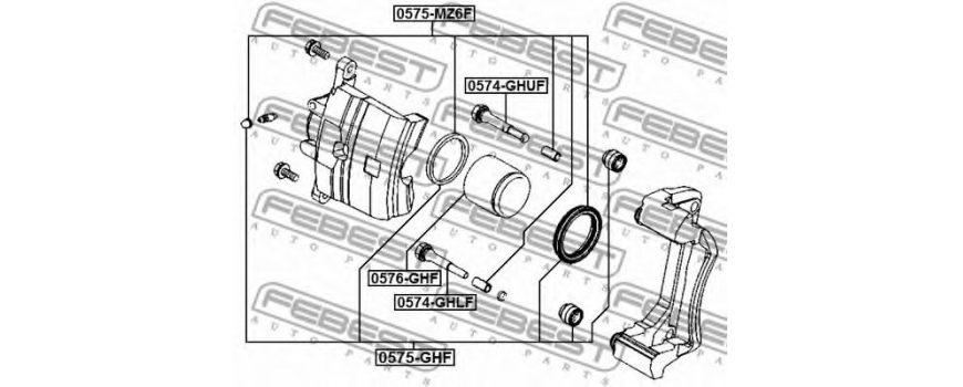 Ремкомплект переднего тормозного суппорта (GPYB-33-26Z) MAZDA - Японія