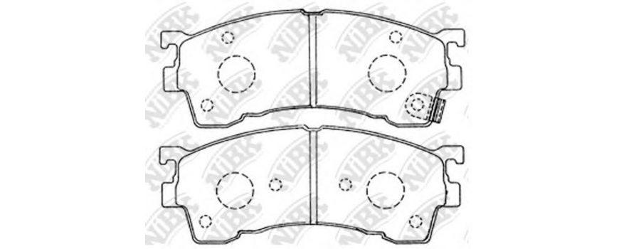 Колодки дисковые передние (PN-5239) NIBK - Японія