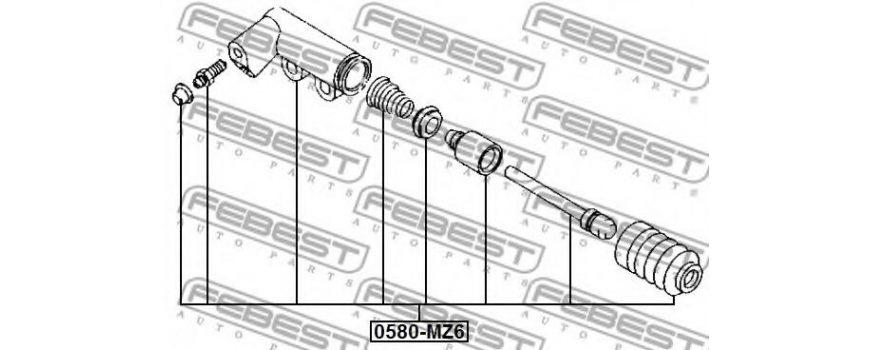 Рабочий цилиндр сцепления (BTAB-41-920D) MAZDA - Японія