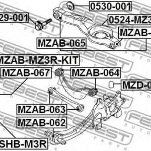 Отбойник амортизатора (D14MZ3E) RBI - Тайланд