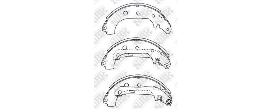 Колодки барабанные задние (FN-3427) JFBK - Японія